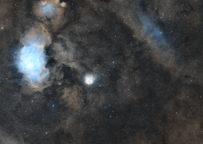 The Lagoon and Trifid Nebula